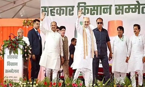 Lok Sabha Speaker Om Birla and Union Home Minister Amit Shah