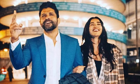 Farhan Akhtar with his wife Shibani Dandekar (IANS)