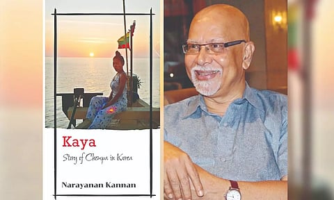 (L) Cover page of Kaya; Kannan Narayanan(R)