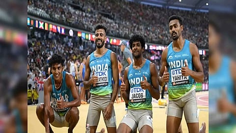 Indian 4X400 m men's relay team. (Photo- SAI Media)