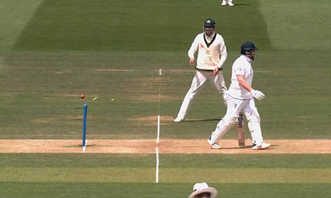 Bairstow's run-out by Alex Carey (Photo: IANS)
