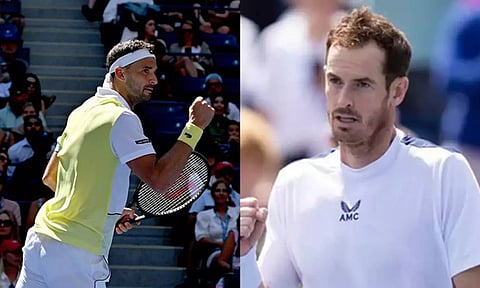 Grigor Dimitrov, Andy Murray (Photo: ANI)