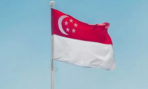 Flag of Singapore(Photo:ANI)