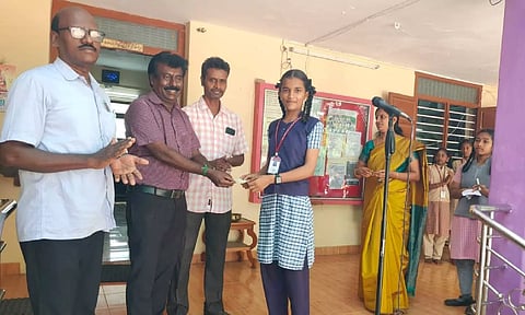TNSTC Tiruchy Region distributed free bus passes to students