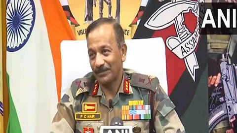 Director General of Assam Rifles Lt General PC Nair (Photo/ANI)