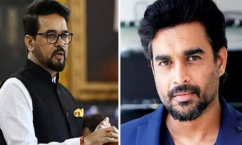 Union I&B Minister Anurag Singh and Actor R Madhavan