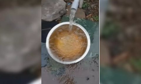 Image of the contaminated water