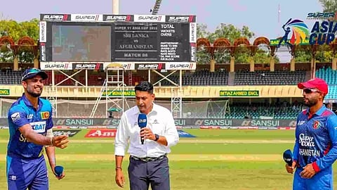  SriLanka won toss and elected to bat first against Afghanistan