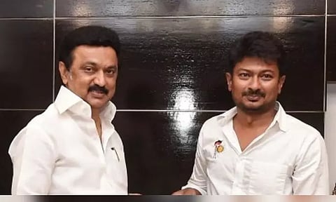 MK Stalin and Udhayanidhi Stalin (Photo/IANS)