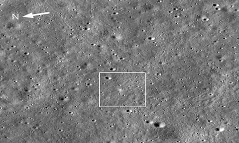 Chandrayaan-3 landing site photographed by NASA satellite (Photo:ANI)