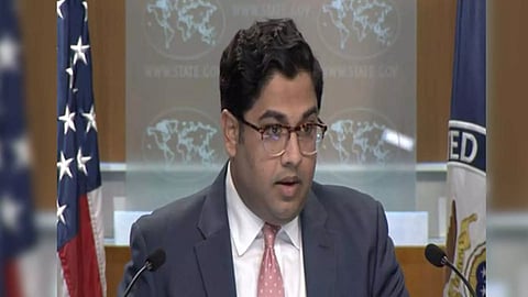 Principal Deputy Spokesperson of the US State Department, Vedant Patel. (Photo: YouTube//US State Dept)