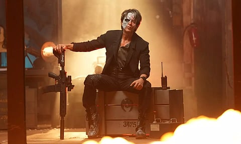 Shah Rukh Khan in a still from Atlee's 'Jawan' (Red Chillies Entertainment)