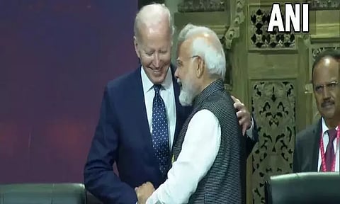 Prime Minister Narendra Modi with US President Joe Biden 