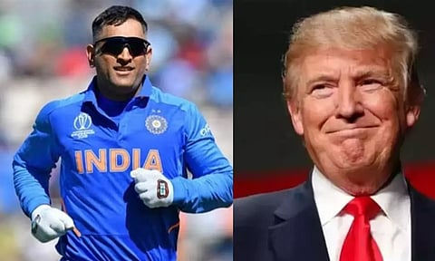 MS Dhoni, Donald Trump