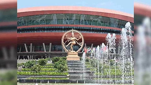 Image shows Natraj Statue outside Bharat Manadapam (Photo/ANI)