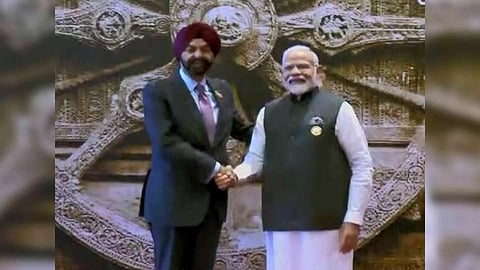 PM Modi welcomes World Bank President Ajay Banga (Photo/ANI)