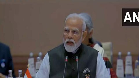 PM Narendra Modi addresses Session-1 on 'One Earth' at G20 Summit (Photo/ANI)