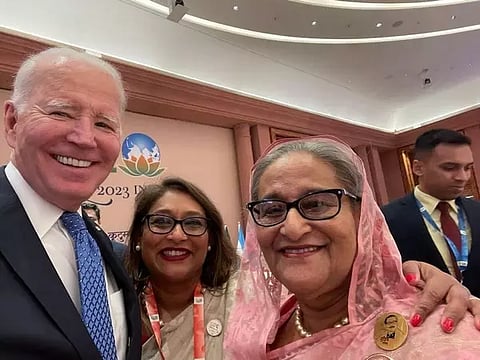 US President Joe Biden with Bangladesh Prime Minister Sheikh Hasina