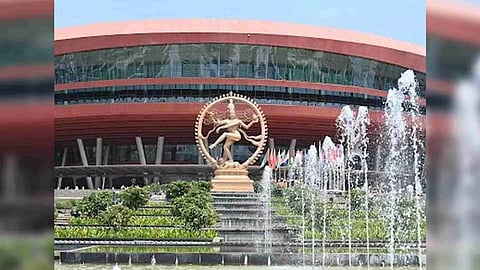 Image shows Natraj Statue outside Bharat Manadapm. (Photo/ANI)