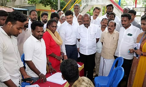 Ma Subramanian said that the scheme has more than 1.43 cr families rolled in Tamil Nadu. (Twitter/@Subramanian_ma)