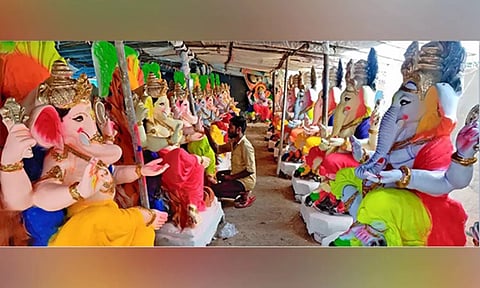 Tamil Nadu: Eco-friendly idols being prepared ahead of Ganesh Chaturthi
