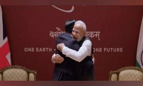 British Prime Minister Rishi Sunak and PM Modi