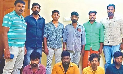 Thanjavur police arrest four drug peddlers; seize 200g ganja, bikes