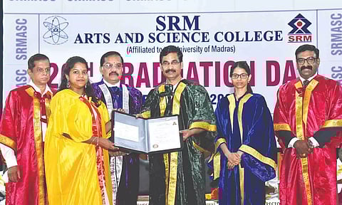 26th graduation day of SRM College of Arts organised