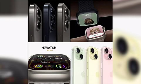 iPhone 15 pro, Apple Watch Series 9, Apple Watch Ultra 2, iPhone 15 (Twitter) 
