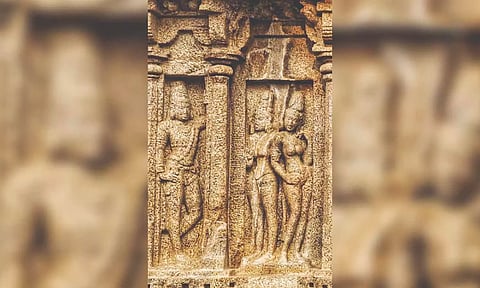 Sculptures of Pallavas at Mamallapuram