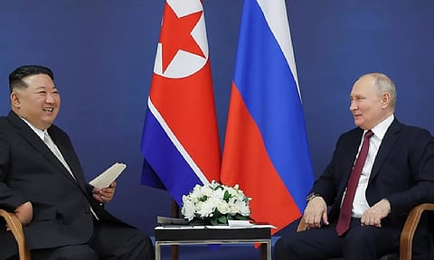 North Korean leader Kim Jong-un and Russian President Vladimir Putin (IANS)