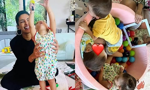 Priyanka Chopra with herdaughter Malti