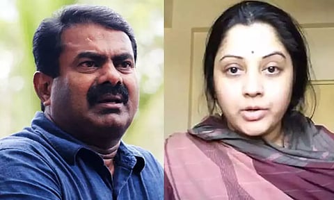 NTK chief Seeman; Actor Vijayalakshmi (Maalaimalar)