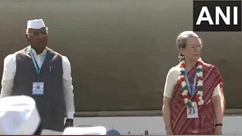 Congress Working Committee meeting begins in Hyderabad (Photo/ANI)