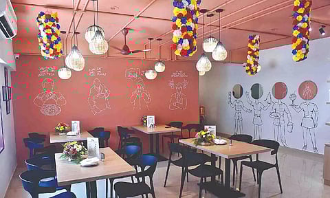 Interior of the restaurant