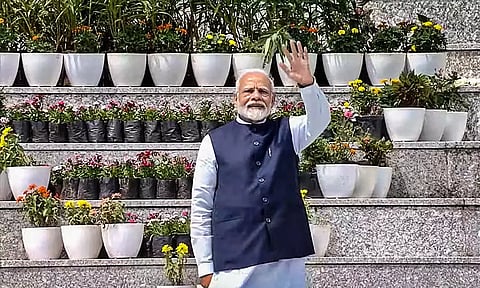 Prime Minister Narendra Modi at 'Yashobhoomi' (PTI)