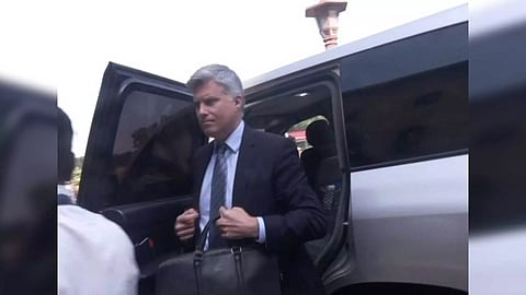 Canadian High Commissioner Cameron MacKay at South Block (Photo/ANI)