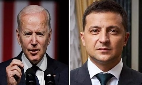US President Joe Biden and his Ukrainian counterpart Volodymyr Zelenskyy