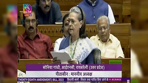 Congress Parliamentary Party Chairperson Sonia Gandhi. (Photo/Sansad TV)