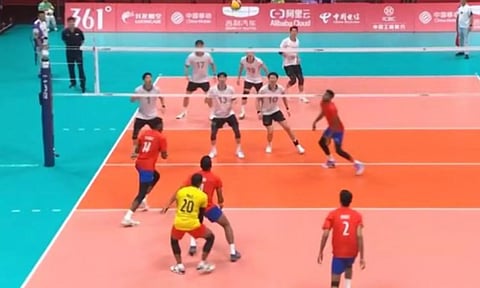 Indian men's volleyball team (Screengrab)