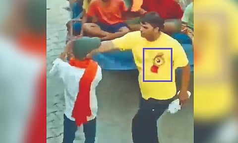 Screen grab of viral video