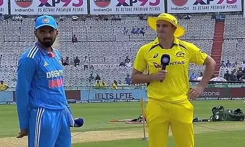 KL Rahul and Pat Cummins