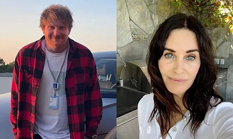 Ed Sheeran; Courtney Cox