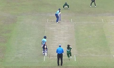Screengrab of the match between India Women vs Bangladesh Women.