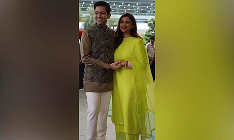 Raghav Chadha with Parineeti Chopra. 