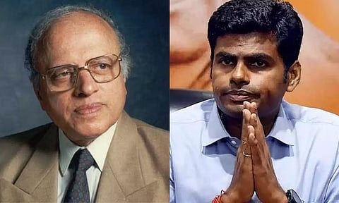 MS Swaminathan; K Annamalai (File)