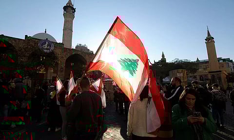 Lebanese Armenians protestors. Reuters