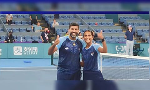 Rohan Bopanna and Rutuja Bhosale