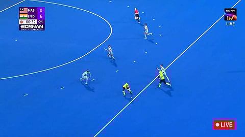 India dominates win over Malaysia 6-0 (Screengrab)