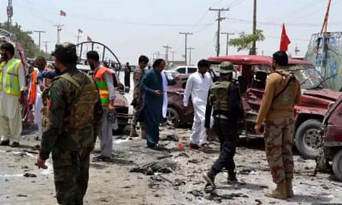 Quetta blast site.